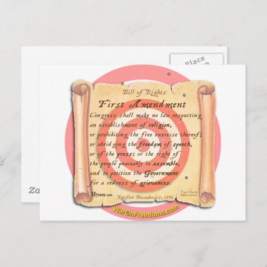 Wetsontwerp Briefkaart (Voorkant / Achterkant)