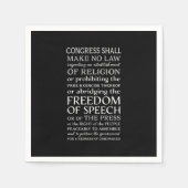 Wetsontwerp van vrijheid van meningsuiting servetten (Voorkant)