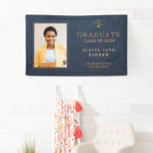 Wetsschool afstuderen goudafstuderen spandoek (Insitu)