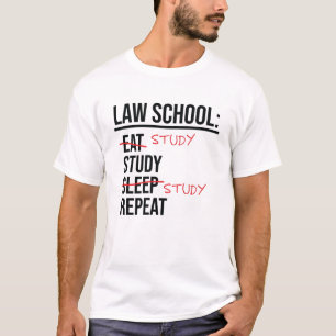 Wetsschool Studie Funny Student Lawyer Attorney T-shirt
