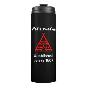 Wetsuabiled voor 1867 Silhouette Dark Thermosbeker