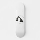 Wettbewerbs-Skateboard mit Bagger-Grafik Skateboard (Voorkant)