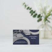 Wettelijk detective blue Silver Visitekaartje (Staand voorkant)