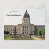Wettelijk gebouw Saskatchewan Briefkaart (Voorkant)