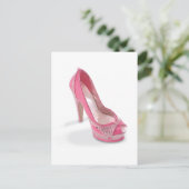 wettelijk roze schoenen briefkaart (Staand voorkant)