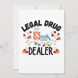 Wettelijke drugsdealer T-Shirt Kaart