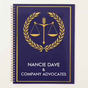 Wettelijke firma & Lawyer Planner Name Personaliza
