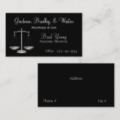 Wettelijke Kantoor Visitekaartje (Voorkant / Achterkant)