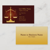 wettelijke kantoor visitekaartje (Voorkant / Achterkant)