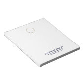  Wettelijke Logo Naam Titel Notitieblok (Schuin)