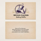 Wettelijke schalen | Hamerlogo Visitekaartje (Voorkant /achterkant)