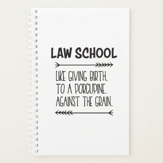 Wettelijke school Student Lawyer Funny Planner (Voorkant)