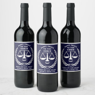 Wettelijke schoolverlaters Gift Wine Label Wijn Etiket