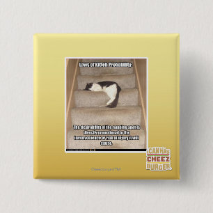 Wetten van de Keukenbetrouwbaarheid Vierkante Button 5,1 Cm