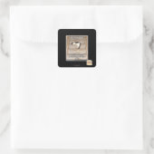 Wetten van Kitteh Probability Vierkante Sticker (Tas)