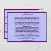 WETTENDHEIDSCODE VOOR ETHICA'S BRIEFKAART (Voorkant / Achterkant)