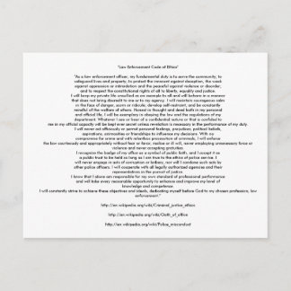 WETTENDHEIDSCODE VOOR ETHICA'S BRIEFKAART