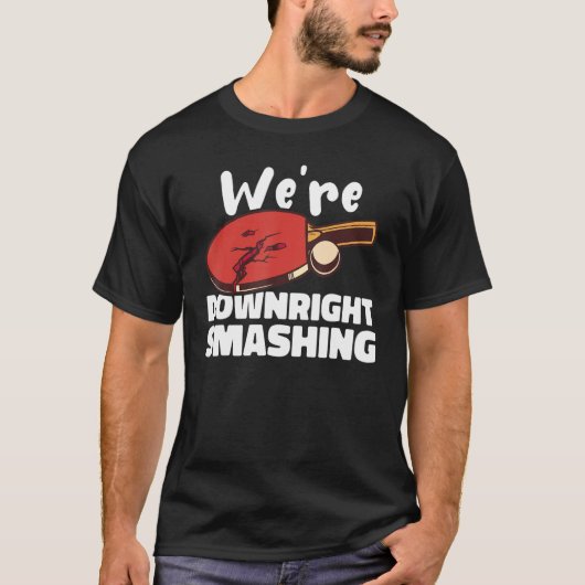 Weu2019re het Downright Kleuren de Tennis van de L T-shirt (Voorkant)