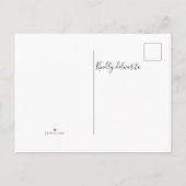 We've Moved Change of Address Blue Door  Aankondigingskaart (Achterkant)