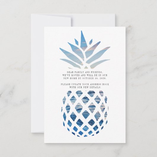 Weve Moved Changement d'adresse Faire-part de dépl (Dos)