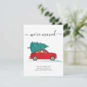 We've Moved Christmas Holiday Moving Aankondiging (Staand voorkant)