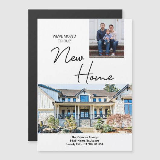 We've moved Custom Photo New Address Moving (Voorkant / Achterkant)