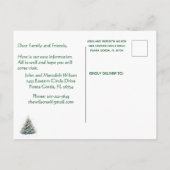 We've Moved Fun Cat and Tree Christmas Aankondigingskaart (Achterkant)