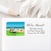We've Moved Golf Course Beach Moving Announcement Etiket (Insitu)