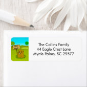 We've Moved Gopher on Golf Course Announcement Etiket (Insitu)