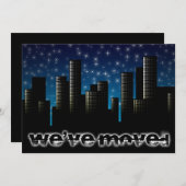 we've moved stadslandschap aankondiging (Voorkant / Achterkant)