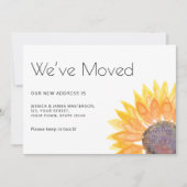 We've Moved Sunflower Verhuizing Aankondiging (Voorkant)