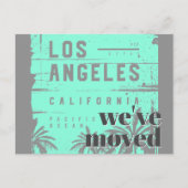 Weve Moved to Los Angeles Faire-part Carte postale (Devant)
