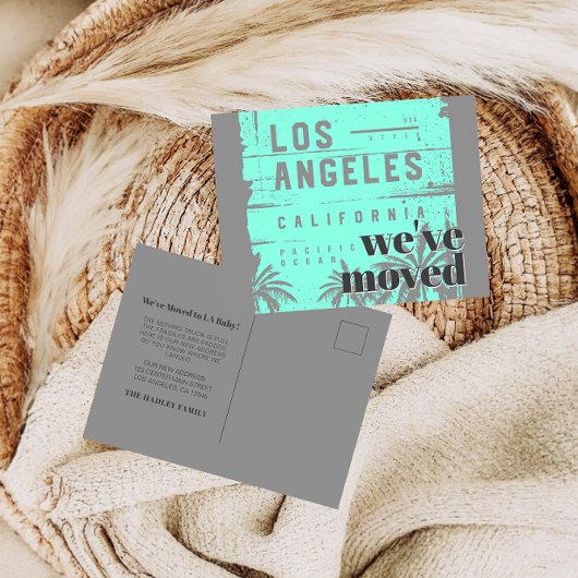 Weve Moved to Los Angeles Faire-part Carte postale