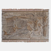 Weven deken gooien in een lederen textuur! (Voorkant)