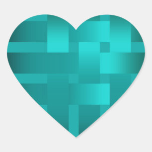 Weven, linten hart sticker