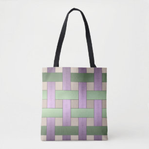 weven met mand, lint draagtas