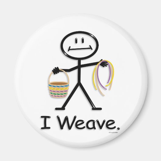 Weven van mandje magneet (Voorkant)