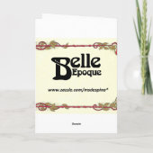 Wevende Vrouw Kaart (Achterkant)