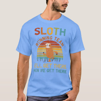 Wex27ll krijg er Funny  Running Sloth Team T-shirt