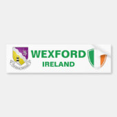 Wexford Ireland Crest en Irish Flag Bumpersticker (Voorkant)