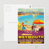Weymouth Angleterre voyage vintage Carte postale (Devant / Derrière)