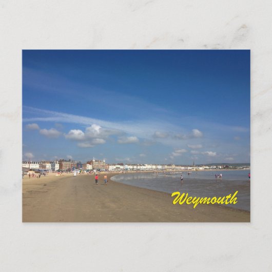 Weymouth Beach Briefkaart (Voorkant)