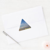 Weymouth Beach Driehoek Sticker (Envelop)