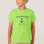 Weymouth Massachusetts shirt voor jongens (Voorkant)