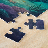 Wezen dat rifschat bewaakt legpuzzel (Zijkant)