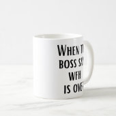 WFH Caveman Coffee Mok ZIE BEIDE ZIJDEN (Voorkant rechts)