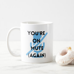 WFH sur Mug de café muet VOIR LES DEUX CÔTÉS