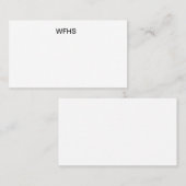 WFHS VISITEKAARTJE (Voorkant / Achterkant)