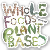 WFPB - Whole Foods Plant gebaseerd Sticker (Voorkant)
