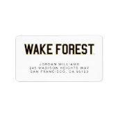 WFU | Wake Forest Etiket (Voorkant)